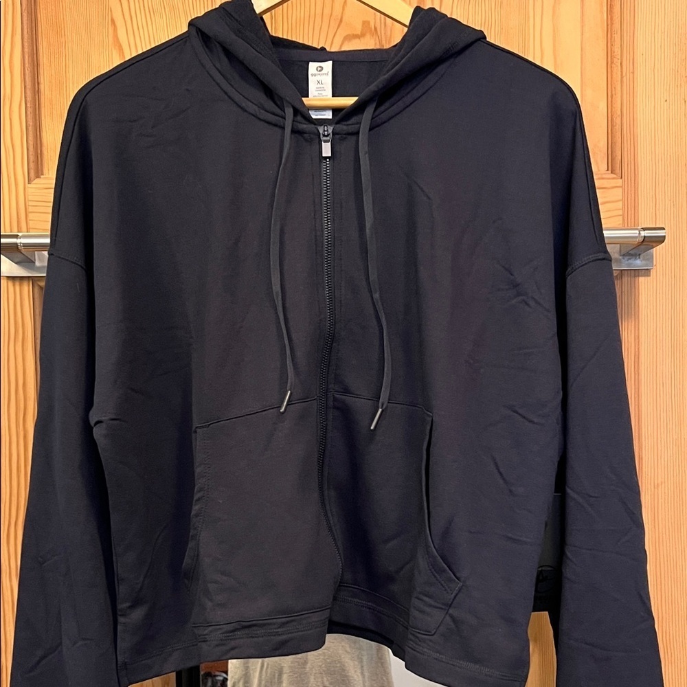 90 Degree By Reflex Dark Navy Zip-Up Hoodie Sz XL